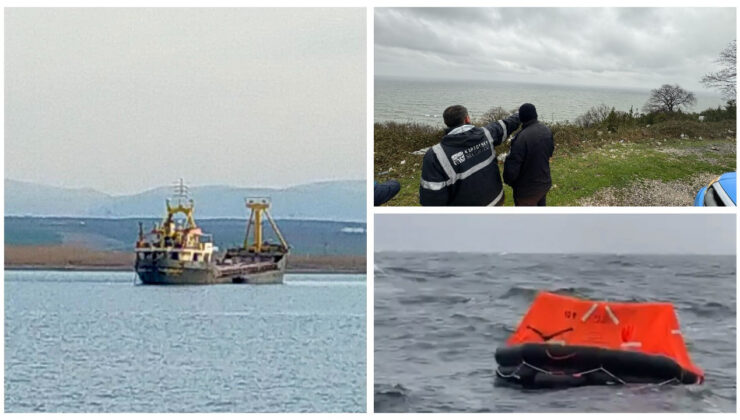 Marmara’da 6 mürettebatlı kargo gemisi battı: Boş can salı bulundu