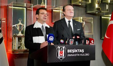 Ekrem İmamoğlu Beşiktaş Başkanı Hasan Arat’ı ziyaret etti: Centilmence bir yarış olsun