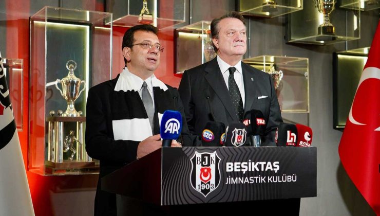 Ekrem İmamoğlu Beşiktaş Başkanı Hasan Arat’ı ziyaret etti: Centilmence bir yarış olsun