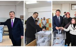 Adalet Bakanı Amasra’da, Sanayi ve Sağlık Bakanları ise İstanbul’da oylarını kullandı