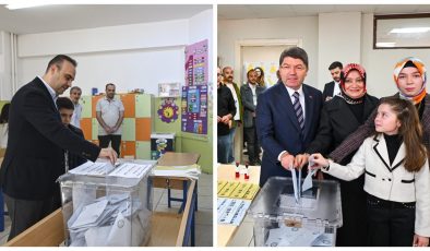 Adalet Bakanı Amasra’da, Sanayi ve Teknoloji Bakanı İstanbul’da oy kullandı