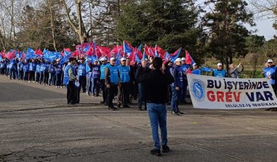 OYKA işçileri greve çıktı: Sadaka değil, toplu sözleşme istiyoruz