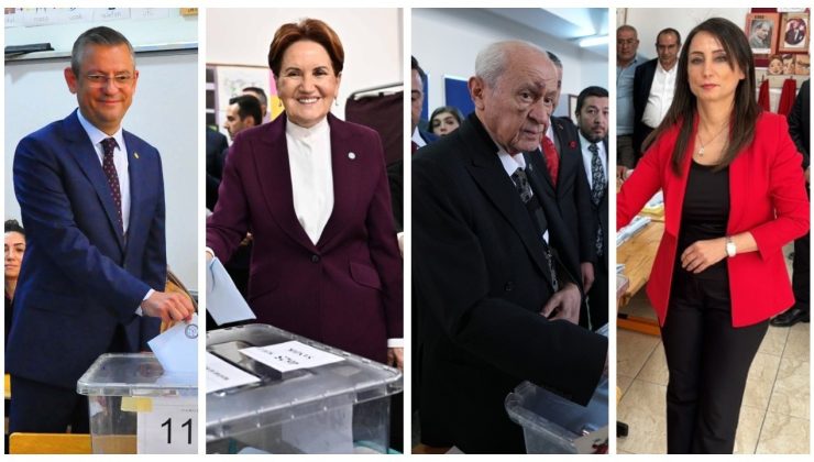 Siyasiler sandık başında