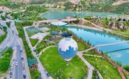 Dersim’de ilk sıcak hava balonu havalandı