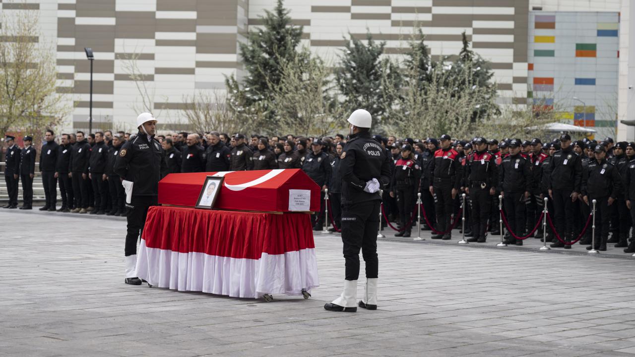 Şehit polis memuru İbrahim Güney için tören düzenlendi